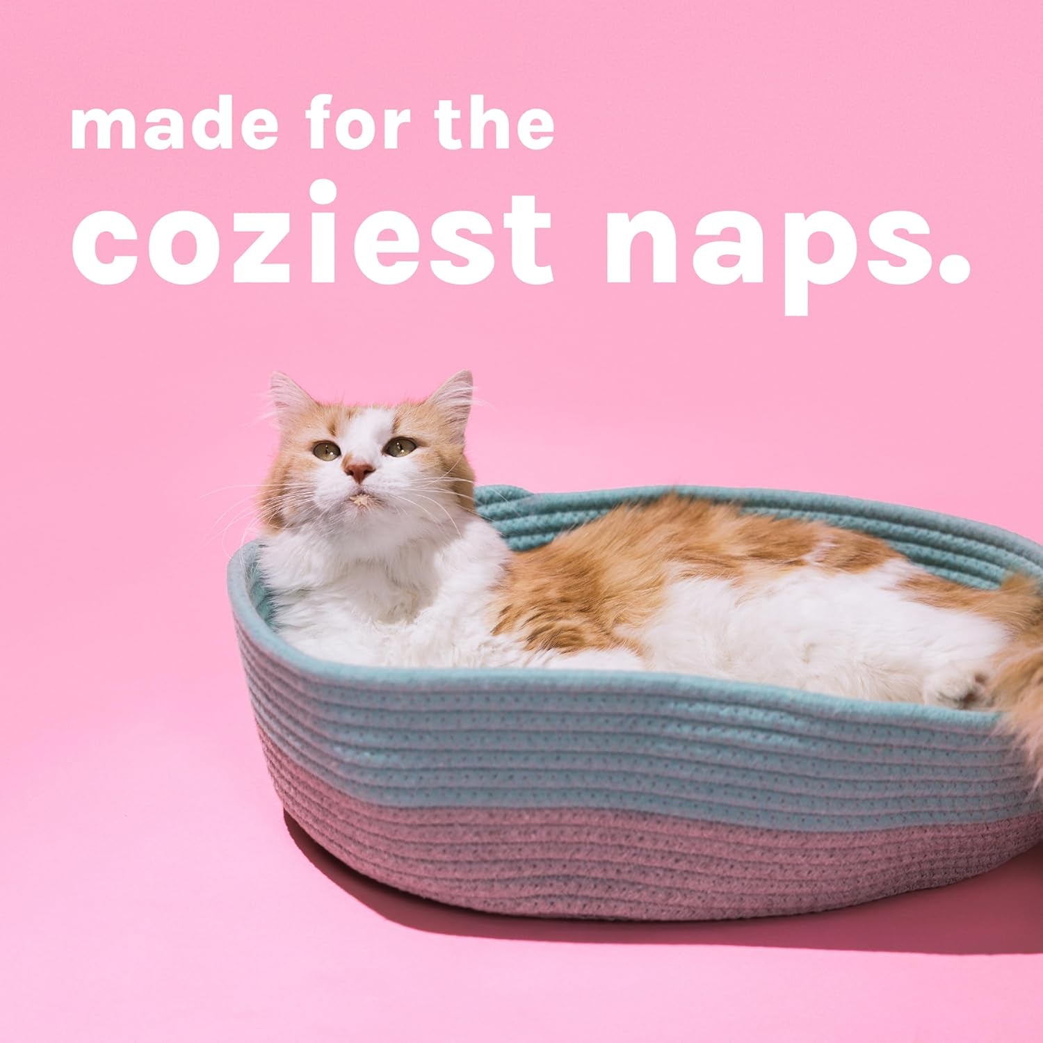 Cat Bed, Cotton, 14"W X 19"L X 5"H