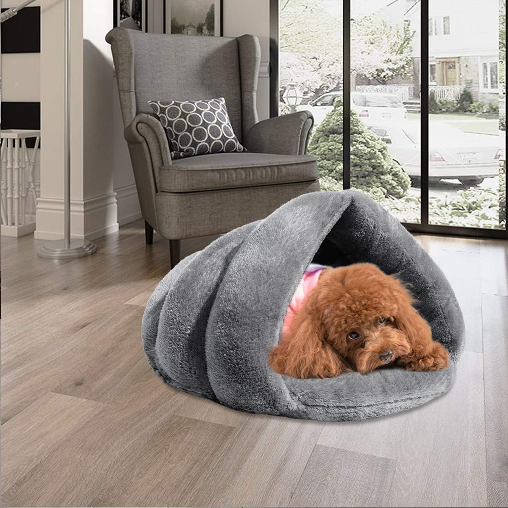 Cat Bed Cat Cave Self-Warming Cat Sleeping Bed Winter Soft Pet Bed Cozy Sleeping Cuddle for Indoor Cats Rabbit