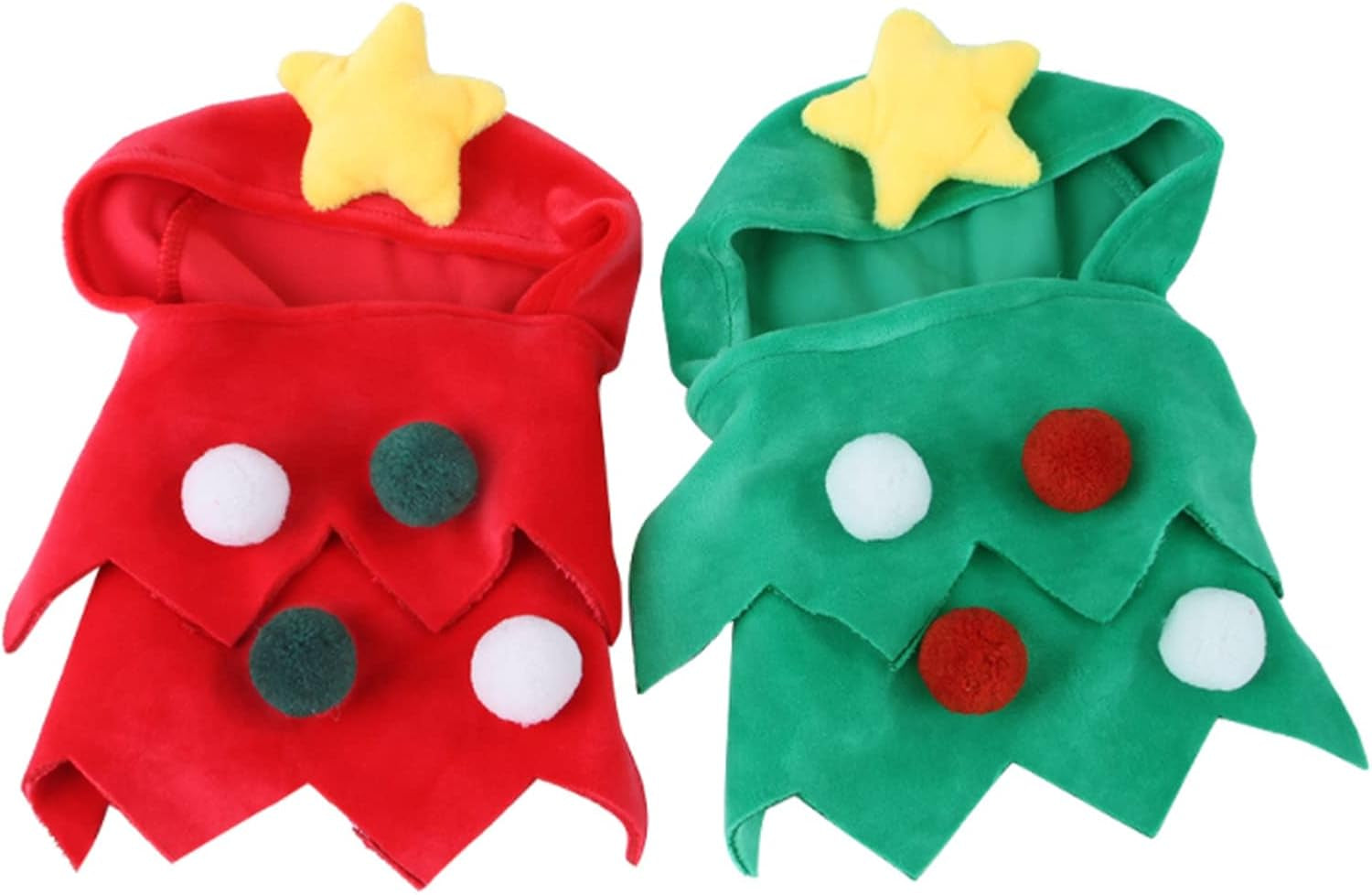 Pet Christmas Costume - Dog & Cat Tree Costume Accessory for Decoration & Party - Green