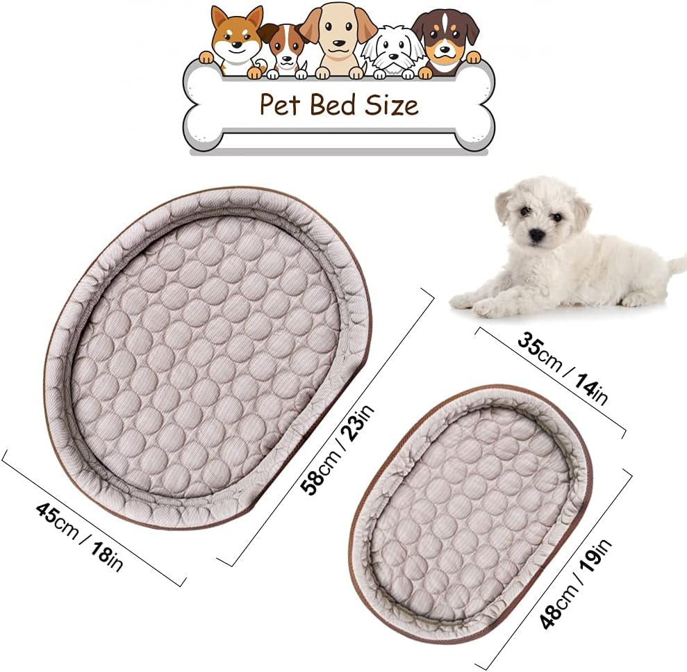 Cooling Cat Beds for Indoor Cats Small Dog Bed, Pet Cooling Bed Machine Washable Puppy Bed Breathable Pet Cooling Mat