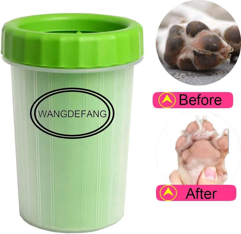 Dog Paw Cleaner, Dog Cat Paw Washer, Quickly and Effectively Clean Muddy Pet Paws Medium (Green)