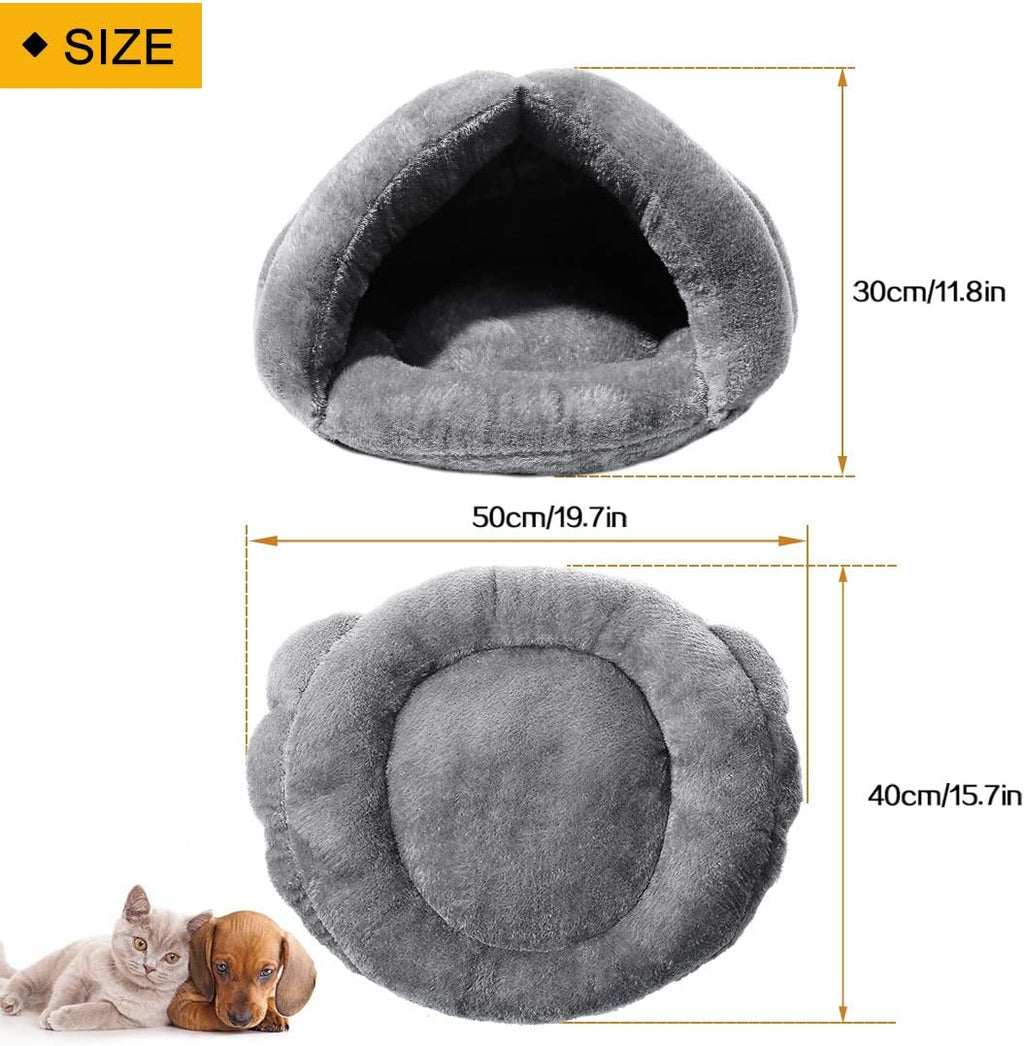 Cat Bed Cat Cave Self-Warming Cat Sleeping Bed Winter Soft Pet Bed Cozy Sleeping Cuddle for Indoor Cats Rabbit