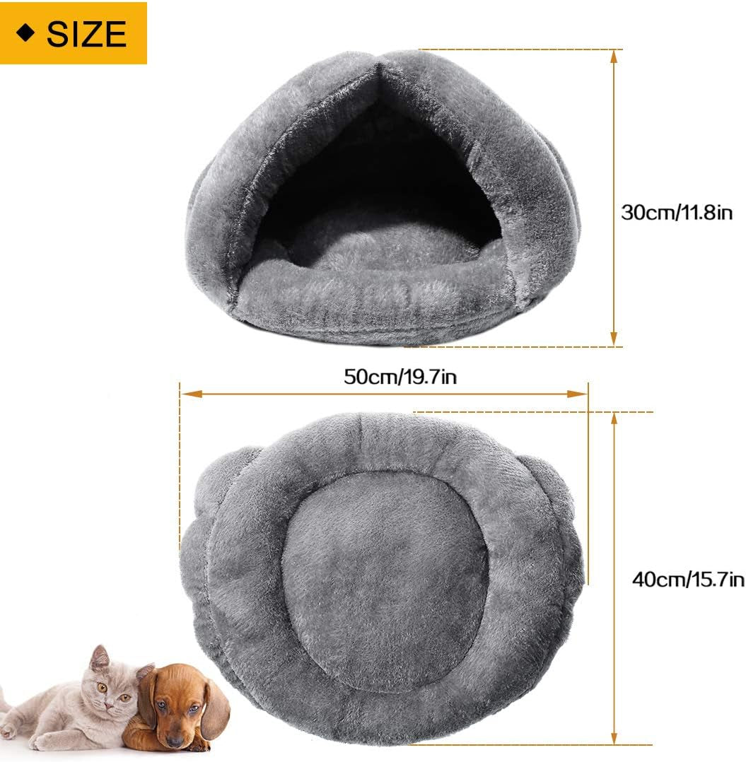 Cat Bed Cat Cave Self-Warming Cat Sleeping Bed Winter Soft Pet Bed Cozy Sleeping Cuddle for Indoor Cats Rabbit