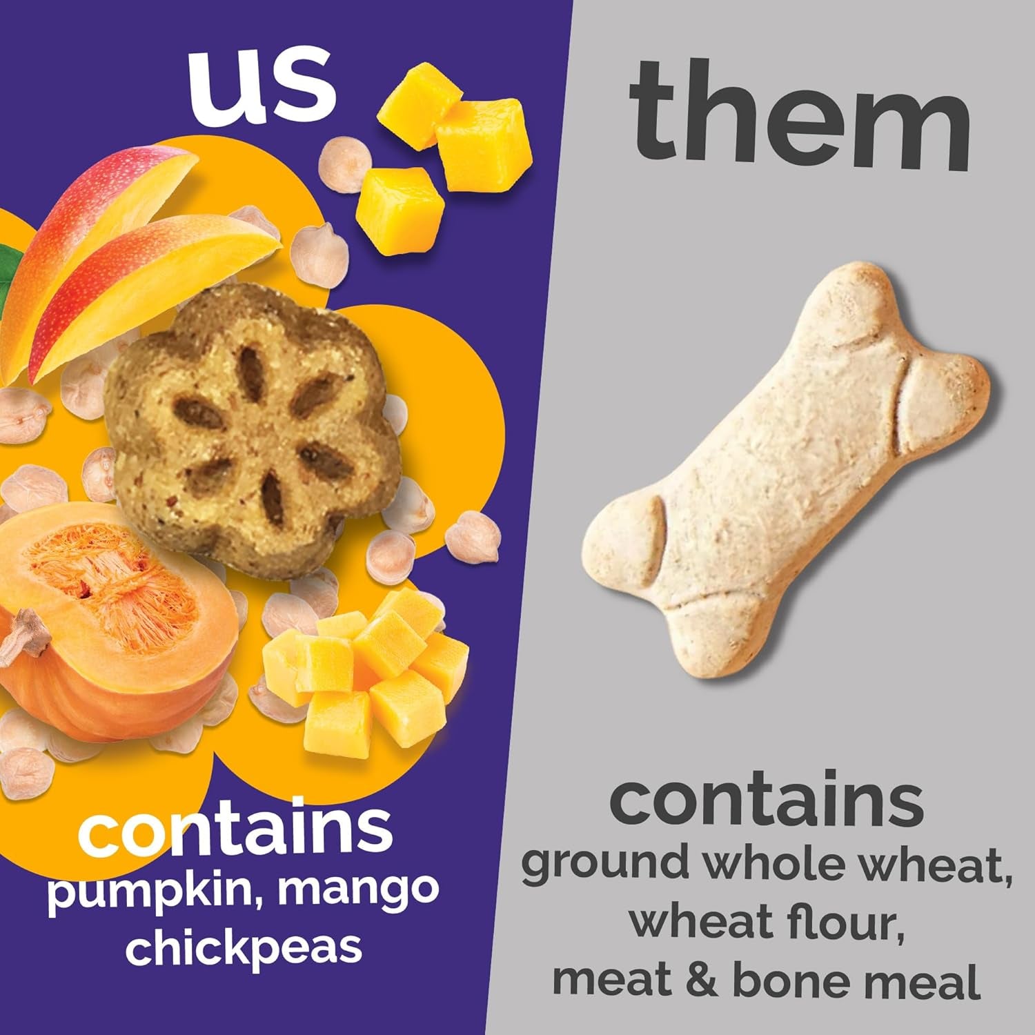 Skinny Minis Dog Treats, Healthy Pumpkin Treat for Dogs, Low Calorie & Delicious, Puppy Training, No Wheat, Corn or Soy, Made in the USA, Pumpkin and Mango Flavor, 5Oz